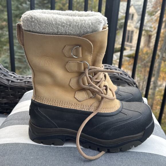 Sorel Boots Womens US 7 EU 38 Sherpa Rubber Winter Waterproof Thinsulate - Picture 11 of 16